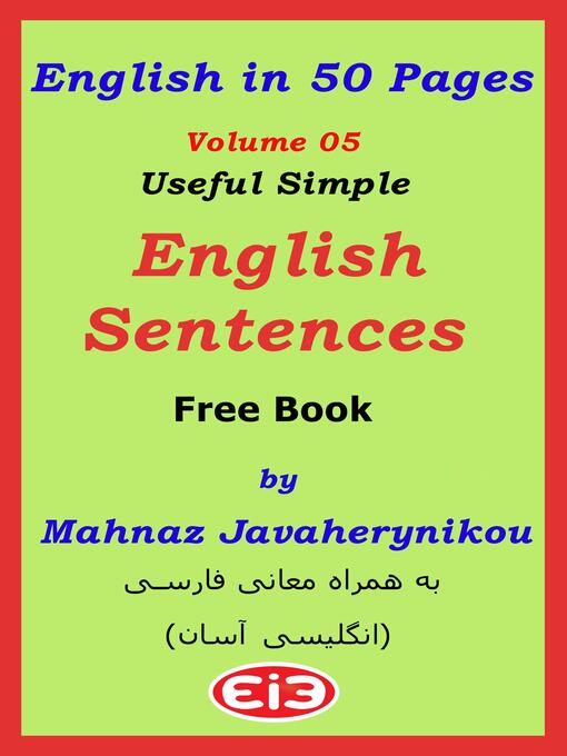 Title details for English in 50 Pages by Mahnaz Javaherynikou - Available
